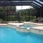 DUELING POOLSIDE WATER FEATURES